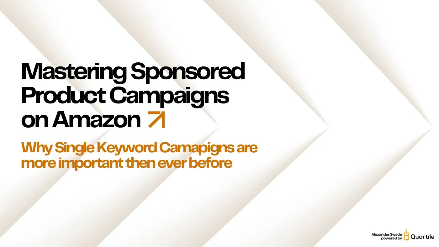 The perfect Amazon PPC campaign structure, keynote title slide